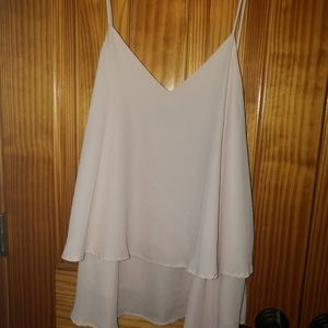 Layered tank blouse